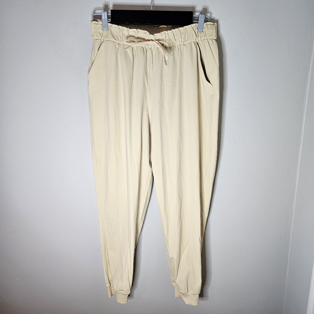 Lululemon Pants Stretch High-Rise Jogger Full Length Prosecco Yellow Elastic 10